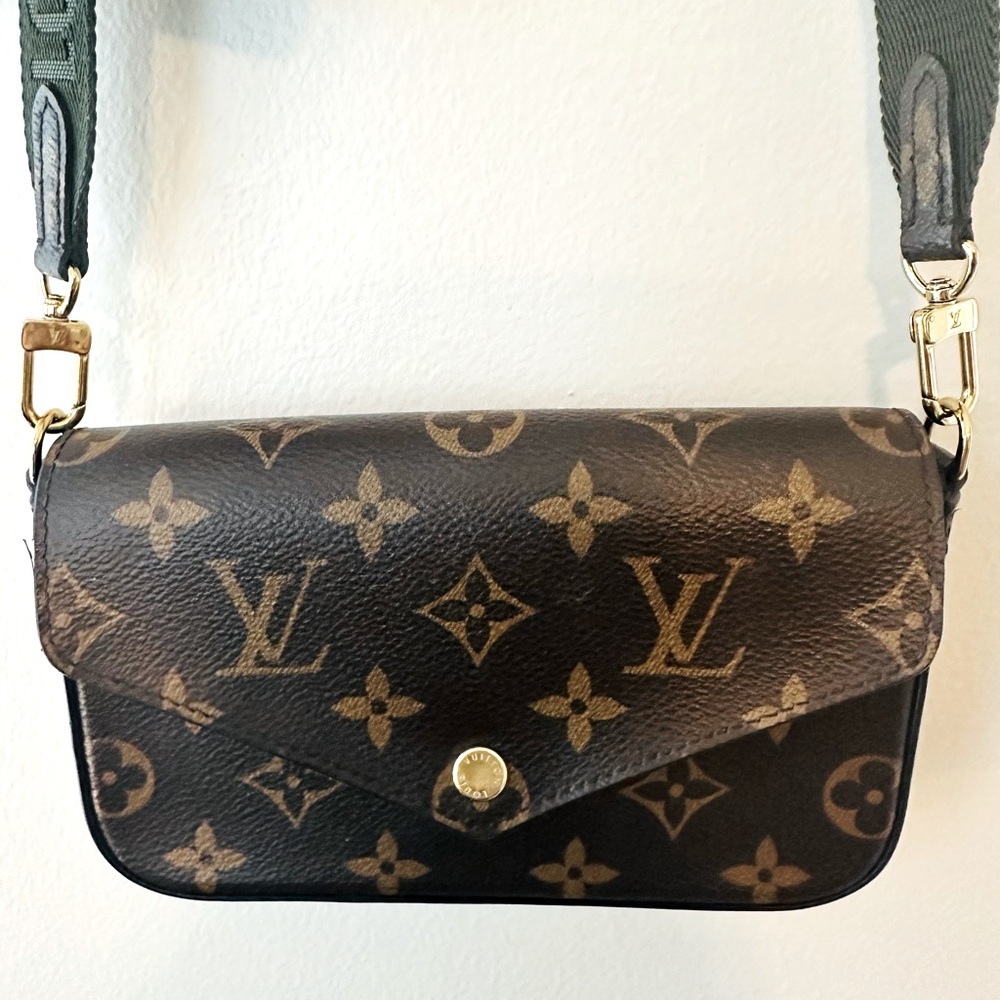 LOUIS VUITTON Monogram Canvas Felicie Strap & Go Pochette
